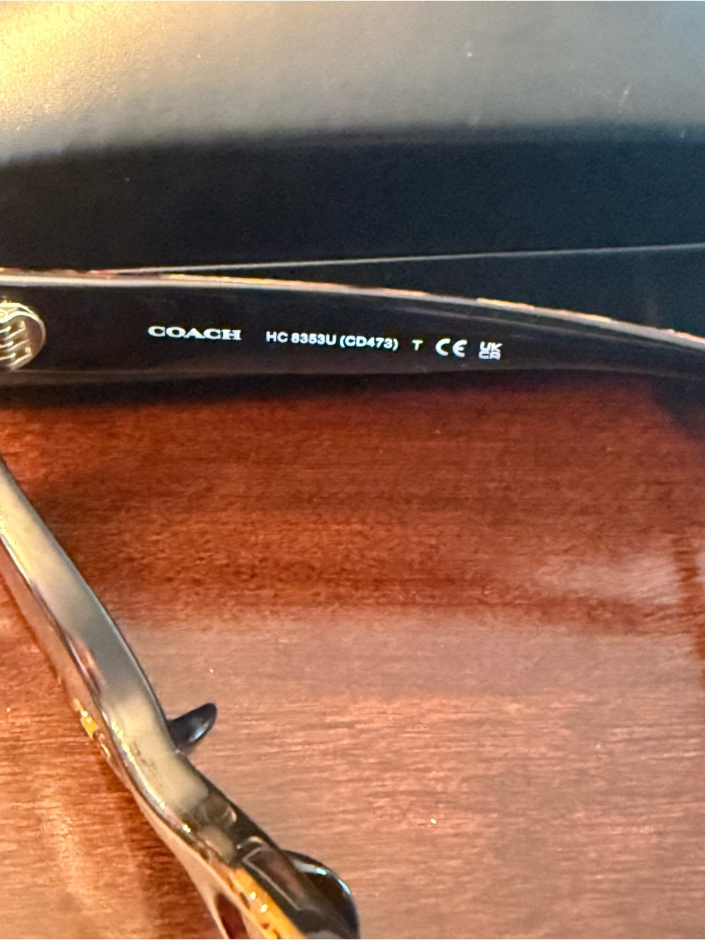 Coach Tortoiseshell Oval Sunglasses with Brown Gradient Lenses - Picture 5 of 9
